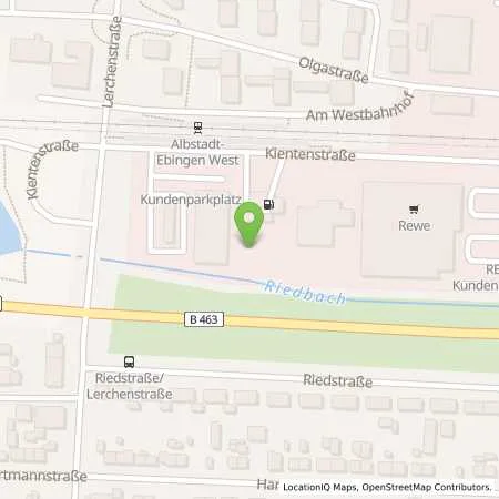 Standortübersicht der Tankstelle Supermarkt-Tankstelle ALBSTADT KIENTENSTR. 59 in 72458 ALBSTADT