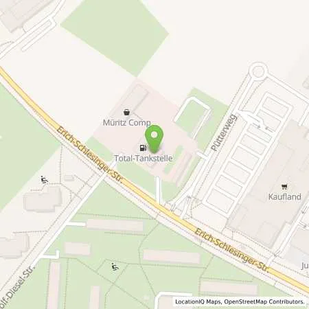 Standortübersicht der Tankstelle TotalEnergies Rostock in 18059 Rostock