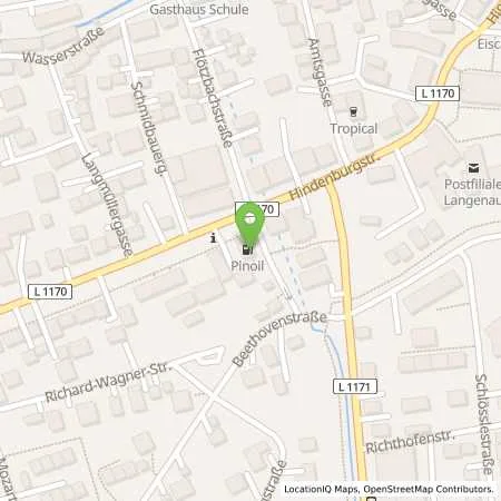 Standortübersicht der Tankstelle PIN Service-Station in 89129 Langenau