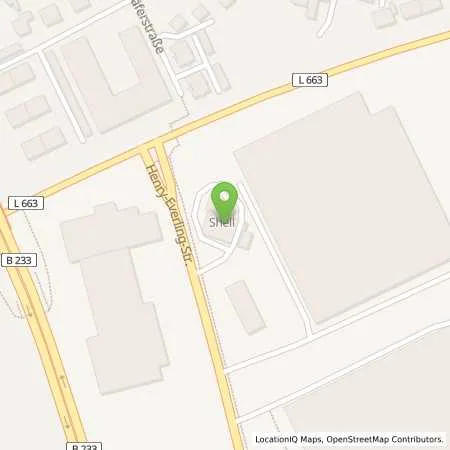 Standortübersicht der Tankstelle Shell Kamen Henry-Everling-Str 5 in 59174 Kamen