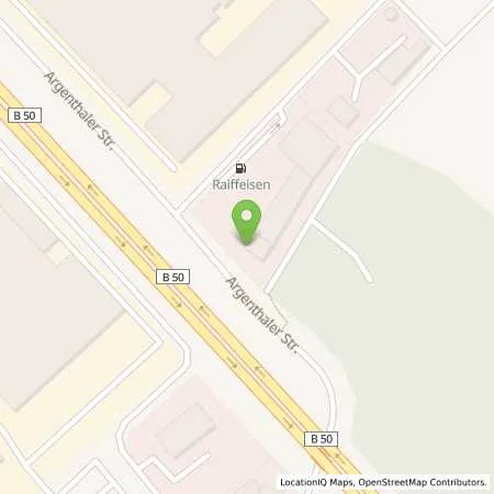 Standortübersicht der Tankstelle Raiffeisen Hunsrück in 55469 Simmern