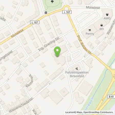 Standortübersicht der Tankstelle Peter Wiegand Autohaus in 55765 Birkenfeld
