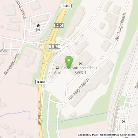 Standortübersicht der Tankstelle Aral Tankstelle in 59955 Winterberg