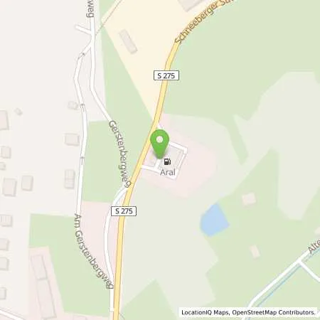 Standortübersicht der Tankstelle Aral Tankstelle in 08309 Eibenstock