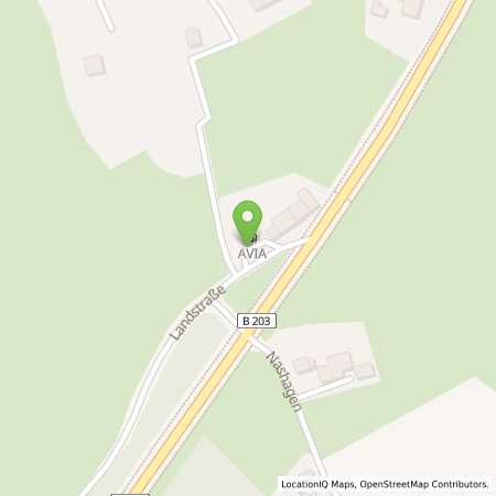 Standortübersicht der Benzin-Super-Diesel Tankstelle: AVIA Tankstelle in 24361, Holzbunge
