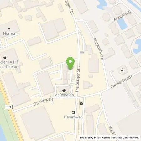 Standortübersicht der Tankstelle JET EMMENDINGEN FREIBURGER STR. 20 in 79312 EMMENDINGEN