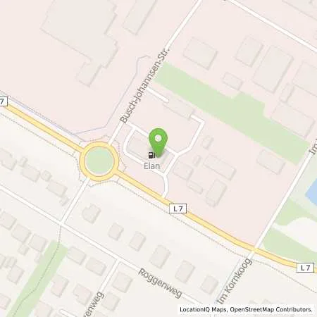 Standortübersicht der Tankstelle Elan Niebuell in 25899 Niebuell