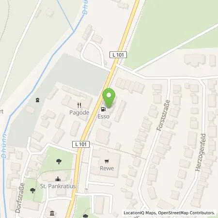Standortübersicht der Tankstelle Esso Tankstelle in 51519 ODENTHAL