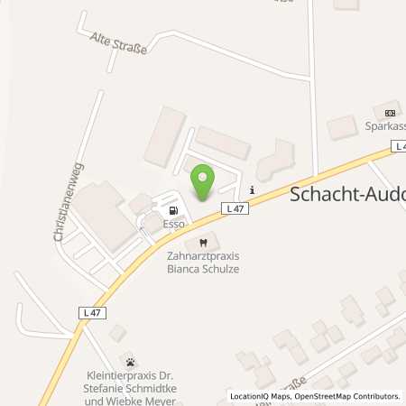 Standortübersicht der Benzin-Super-Diesel Tankstelle: Esso Tankstelle in 24790, SCHACHT-AUDORF