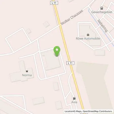 Standortübersicht der Tankstelle AVIA XPress Automatenstation in 18246 Bützow