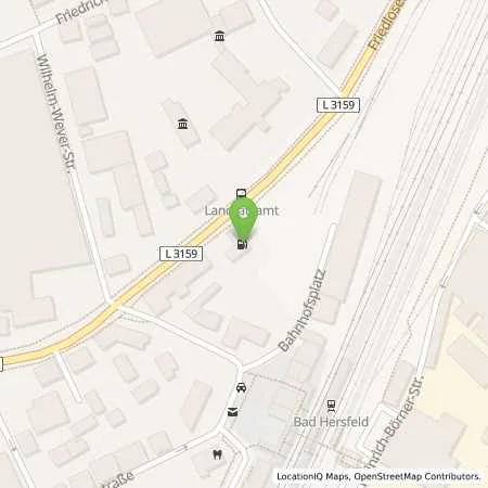 Standortübersicht der Tankstelle Tankstelle Friedloser Straße in 36251 Bad Hersfeld