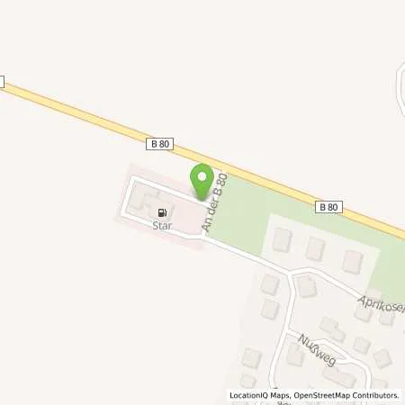 Standortübersicht der Tankstelle star Tankstelle in 06317 Seegebiet Mansfelder Land