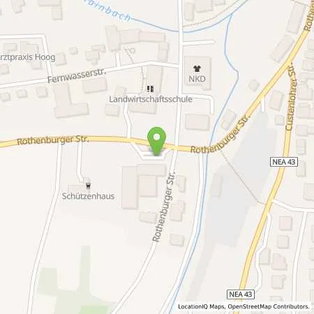 Standortübersicht der Tankstelle AVIA Tankstelle in 97215 Uffenheim