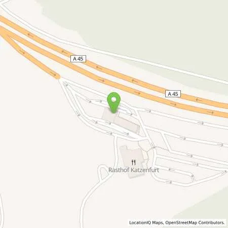 Standortübersicht der Tankstelle BMV Mineralölvertriebs GmbH Autobahntankstelle Leber OHG in 35630 Ehringshausen (Katzenfurt)