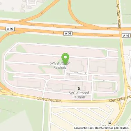 Standortübersicht der Tankstelle SVG Autohof Düsseldorf Oerschbachstraße in 40591 Düsseldorf