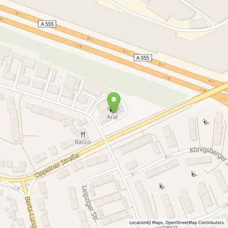 Standortübersicht der Tankstelle Aral Tankstelle in 53119 Bonn