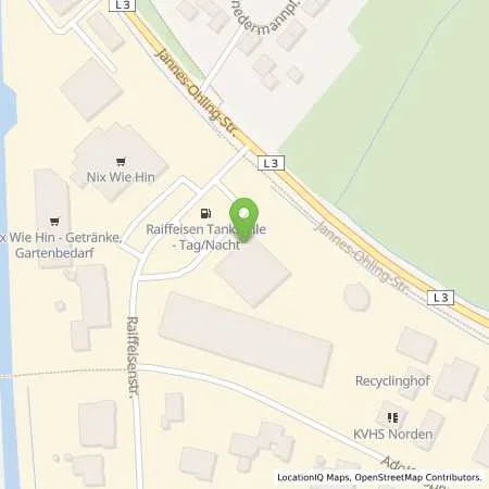 Standortübersicht der Tankstelle AGRAVIS Ems-Jade GmbH in 26736 Krummhörn Pewsum