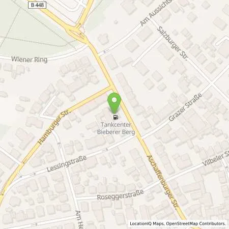 Standortübersicht der Tankstelle T Offenbach in 63073 Offenbach