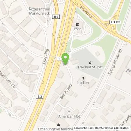 Standortübersicht der Tankstelle Esso Tankstelle in 35039 MARBURG
