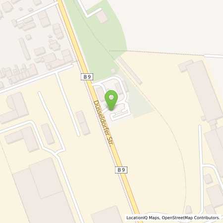Standortübersicht der Benzin-Super-Diesel Tankstelle: Shell Dormagen Duesseldorfer Str. 124 in 41541, Dormagen