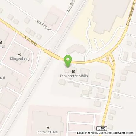 Standortübersicht der Tankstelle Tankcenter Moelln in 23879 Moelln