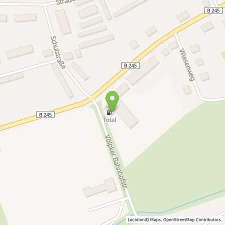 Standortübersicht der Tankstelle TotalEnergies Voelpke in 39393 Voelpke