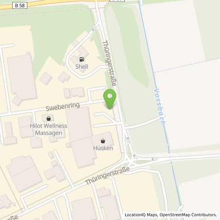 Standortübersicht der Benzin-Super-Diesel Tankstelle: Shell Dorsten Thueringer Str. 4 in 46286, Dorsten
