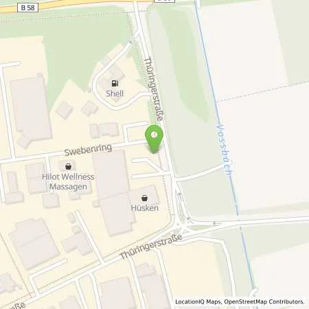 Standortübersicht der Tankstelle Shell Dorsten Thueringer Str. 4 in 46286 Dorsten