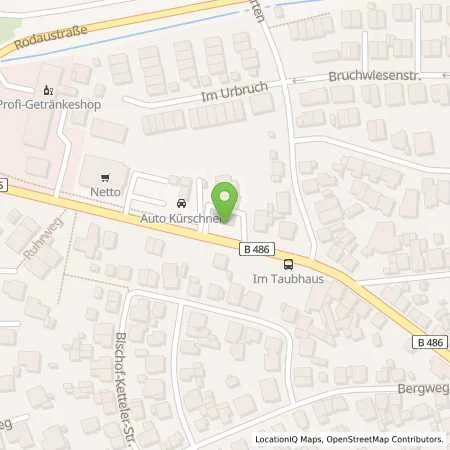 Standortübersicht der Tankstelle ROEDERMARK-URBERACH - KONRAD-ADENA in 63322 Roedermark (Urberach)