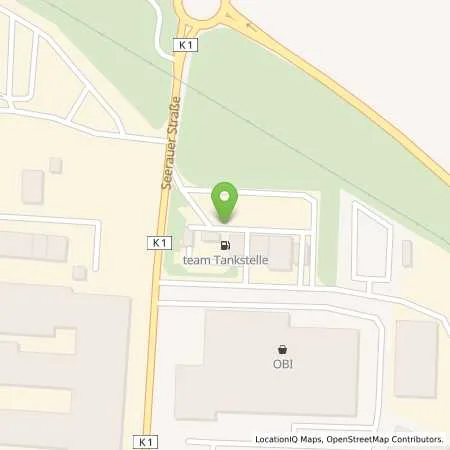 Standortübersicht der Tankstelle team Tankstelle Lüchow in 29439 Lüchow