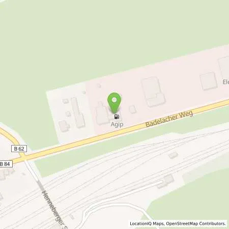Standortübersicht der Tankstelle Agip Tankstelle in 36404 Vacha