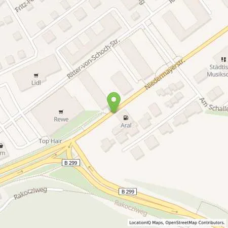 Standortübersicht der Tankstelle Aral Tankstelle in 84036 Landshut