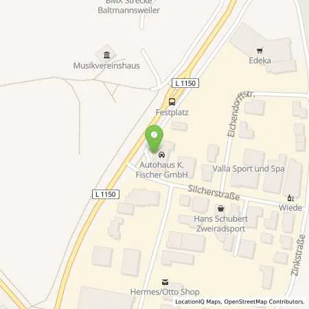 Standortübersicht der Tankstelle Autohaus K. Fischer GmbH in 73666 Baltmannsweiler