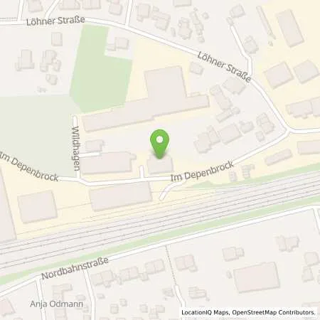 Standortübersicht der Tankstelle Kohlenhof Gohfeld Fritz Harting GmbH in 32584 Löhne