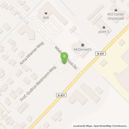 Standortübersicht der Benzin-Super-Diesel Tankstelle: star Tankstelle in 25348, Glückstadt