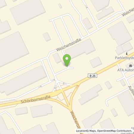 Standortübersicht der Benzin-Super-Diesel Tankstelle: Aral Tankstelle in 63741, Aschaffenburg