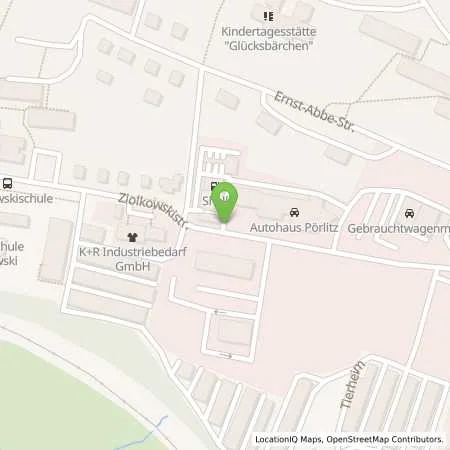 Standortübersicht der Tankstelle Shell Ilmenau Ziolkowskistr. 9 in 98693 Ilmenau