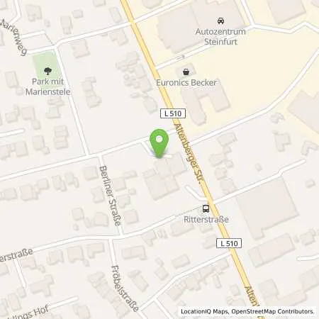 Standortübersicht der Tankstelle Stücken & Dopp GmbH & Co. in 48565 Steinfurt