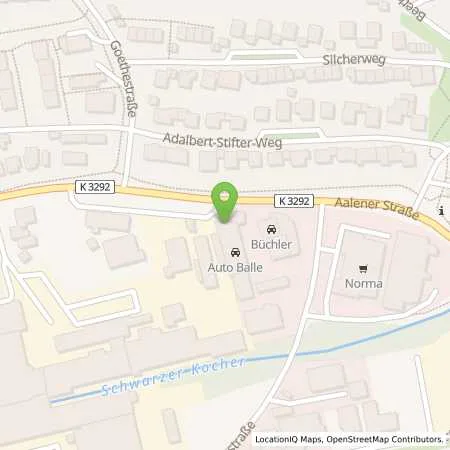 Standortübersicht der Tankstelle Karl + E. Balle GbR in 73447 Oberkochen