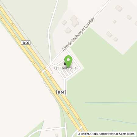 Standortübersicht der Benzin-Super-Diesel Tankstelle: Q1 Tankstelle in 16775, Löwenberger Land