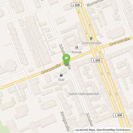 Standortübersicht der Tankstelle star Tankstelle in 45881 Gelsenkirchen