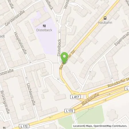 Standortübersicht der Tankstelle star Tankstelle in 42119 Wuppertal