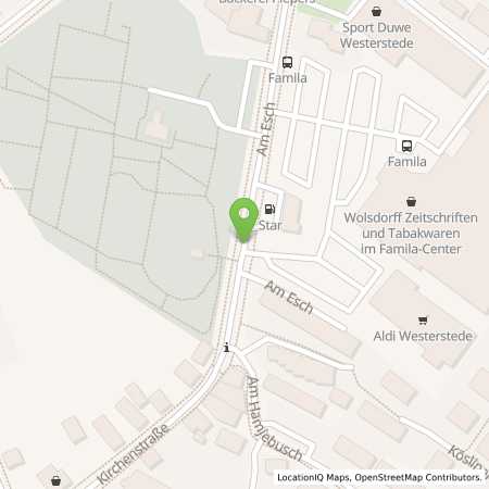 Standortübersicht der Benzin-Super-Diesel Tankstelle: star Tankstelle in 26655, Westerstede