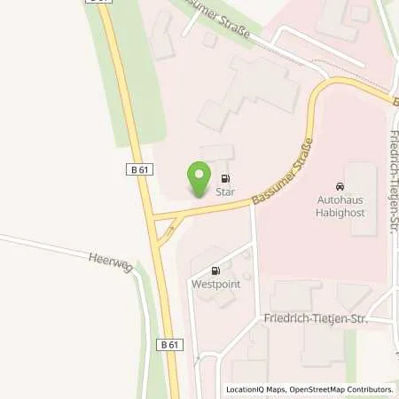 Standortübersicht der Tankstelle star Tankstelle in 27232 Sulingen