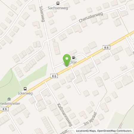 Standortübersicht der Tankstelle star Tankstelle in 49086 Osnabrück