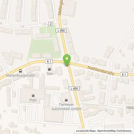 Standortübersicht der Tankstelle star Tankstelle in 46047 Oberhausen