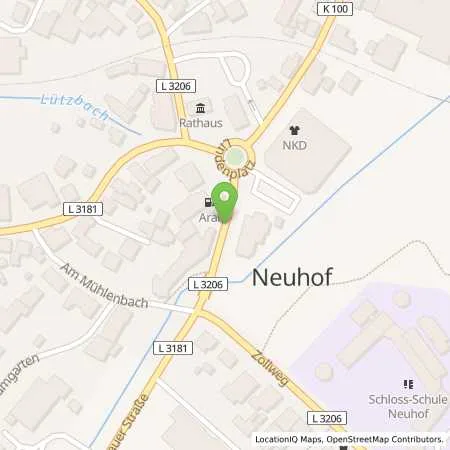 Standortübersicht der Tankstelle Aral Tankstelle in 36119 Neuhof
