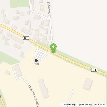 Standortübersicht der Tankstelle star Tankstelle in 39343 Erxleben