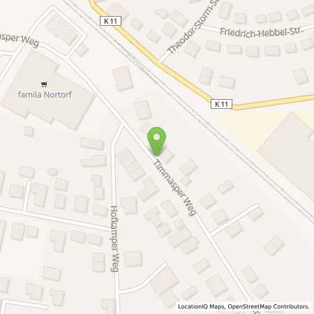 Standortübersicht der Tankstelle famila Tankstelle in 24589 Nortorf
