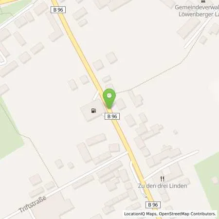 Standortübersicht der Tankstelle star Tankstelle in 16775 Löwenberger Land